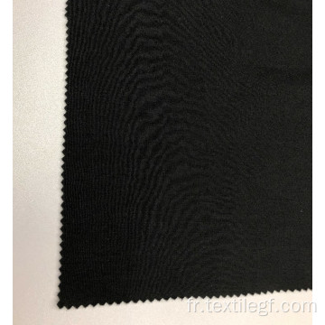 Vente chaude T / C French Black KnittingTerry Tissu brossé